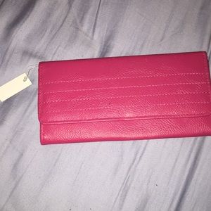 Hot pink wallet